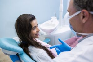patient and dentist